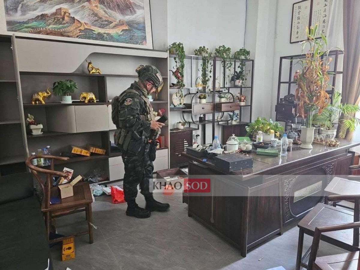 现场照片披露！泰国边境电诈窝点竟发现“多国警察局”！